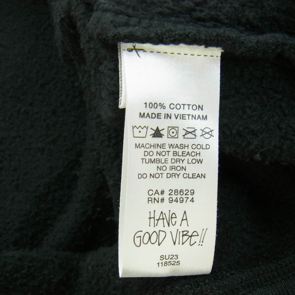 STUSSY ステューシー SUN FADED OVERSIZED CREW サン フェイディッド オーバーサイズ クルー スウェット ブラック系 M【中古】