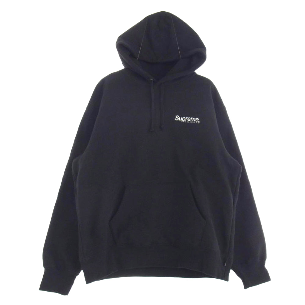 Supreme シュプリーム 23SS Worldwide Hooded Sweatshirt ワールド ワイド フード スウェット パーカー ブラック系 M【中古】