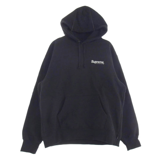 Supreme シュプリーム 23SS Worldwide Hooded Sweatshirt ワールド ワイド フード スウェット パーカー ブラック系 M【中古】