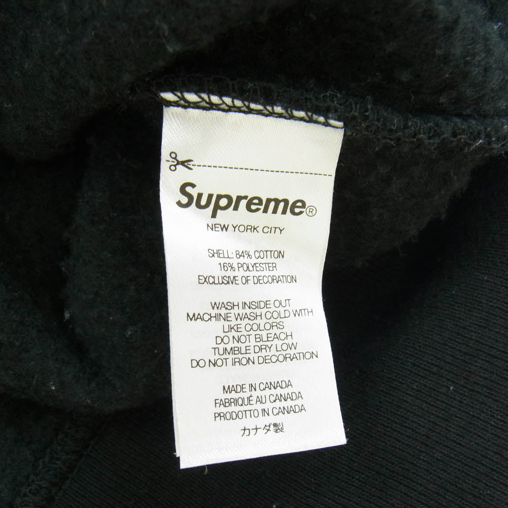 Supreme シュプリーム 23SS Worldwide Hooded Sweatshirt ワールド ワイド フード スウェット パーカー ブラック系 M【中古】