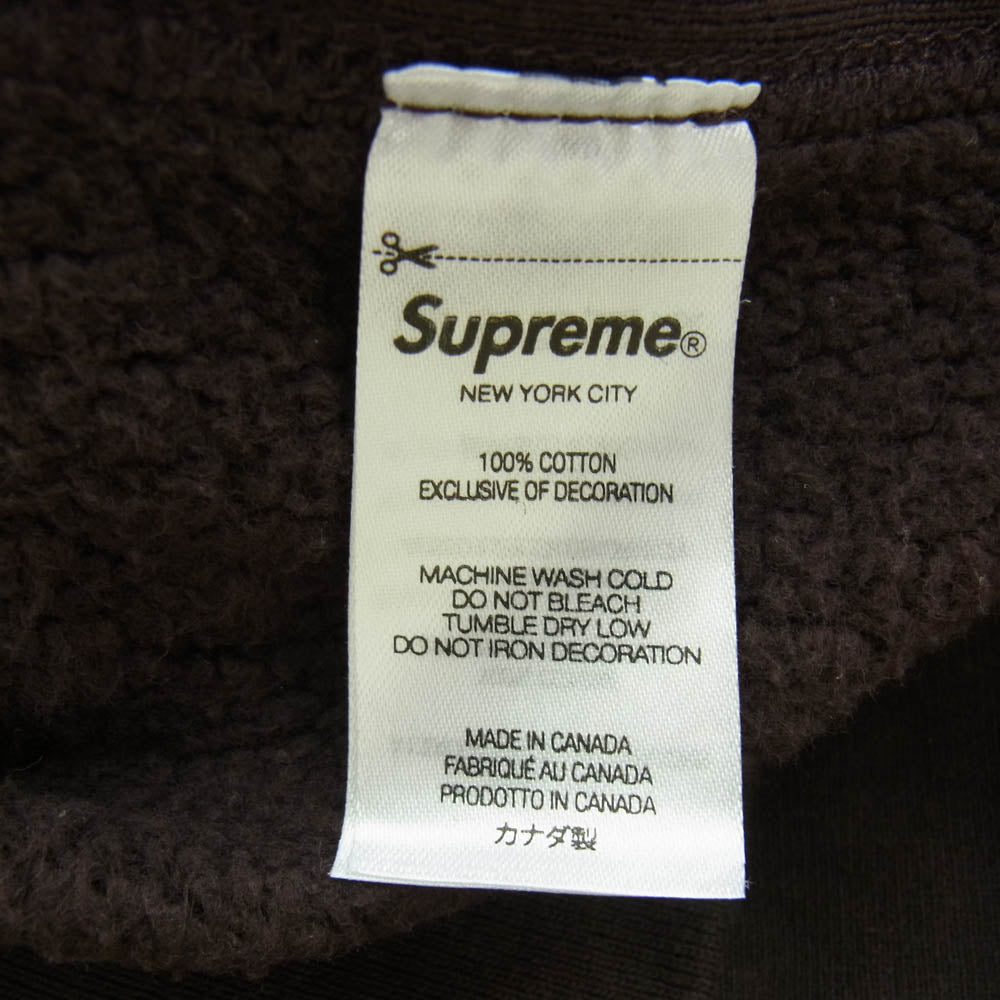 Supreme シュプリーム 21AW Box Logo Hooded Sweatshirt ボックスロゴ フーデット スウェット パーカー ブラウン系 M【中古】