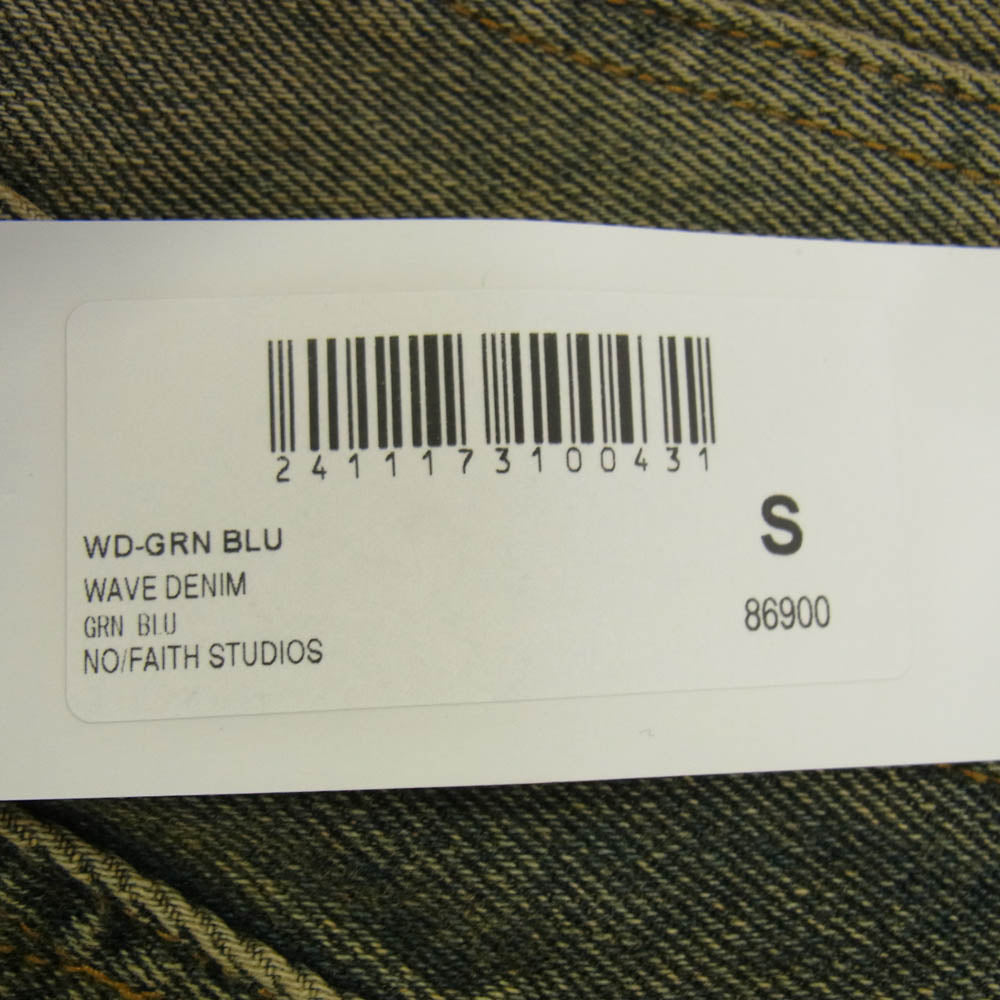 ノーフェイスストゥディオス HEAVY WAVE DENIM ヘビー ウェーブ 変形 デニム パンツ インディゴブルー系 S【中古】
