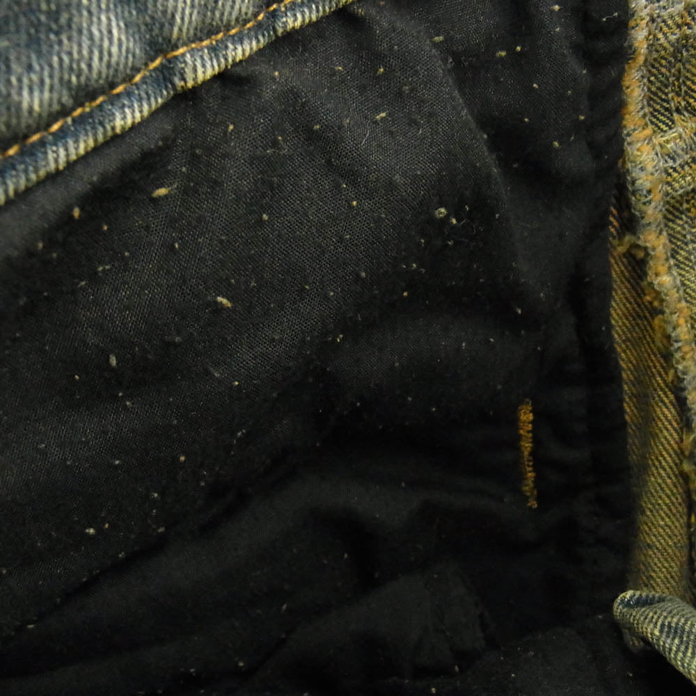 ノーフェイスストゥディオス HEAVY WAVE DENIM ヘビー ウェーブ 変形 デニム パンツ インディゴブルー系 S【中古】