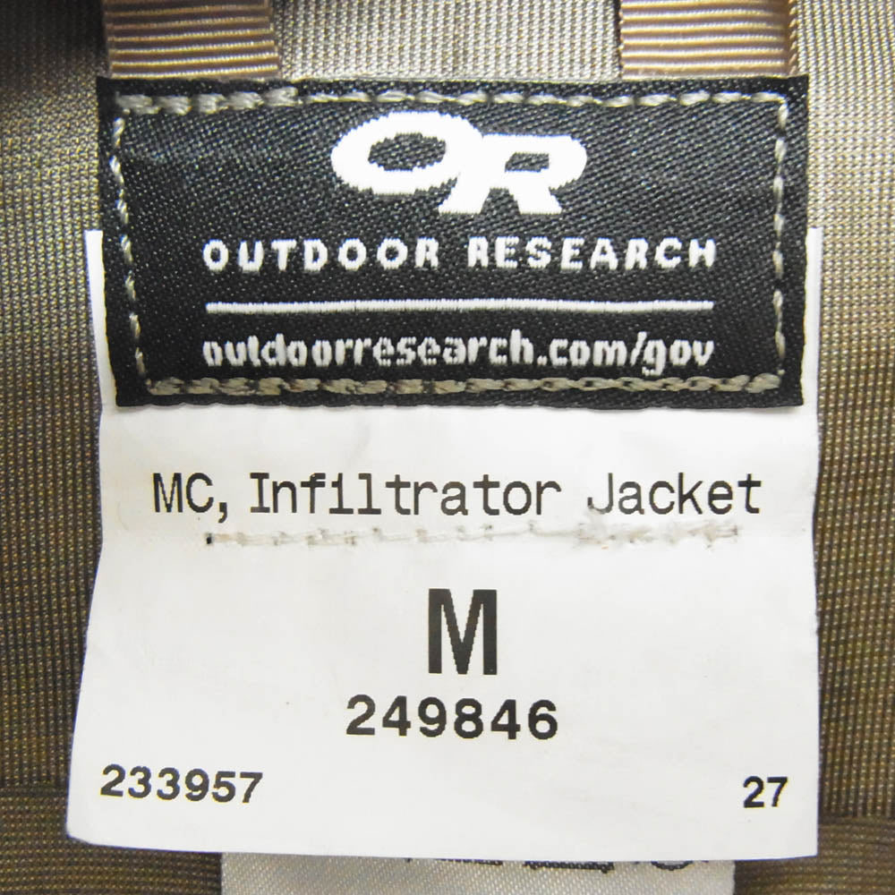 アウトドアリサーチ アウトドアリサーチ USA outdoor research infiltrator jacket ゴアテックス カモ カーキ系 M【中古】
