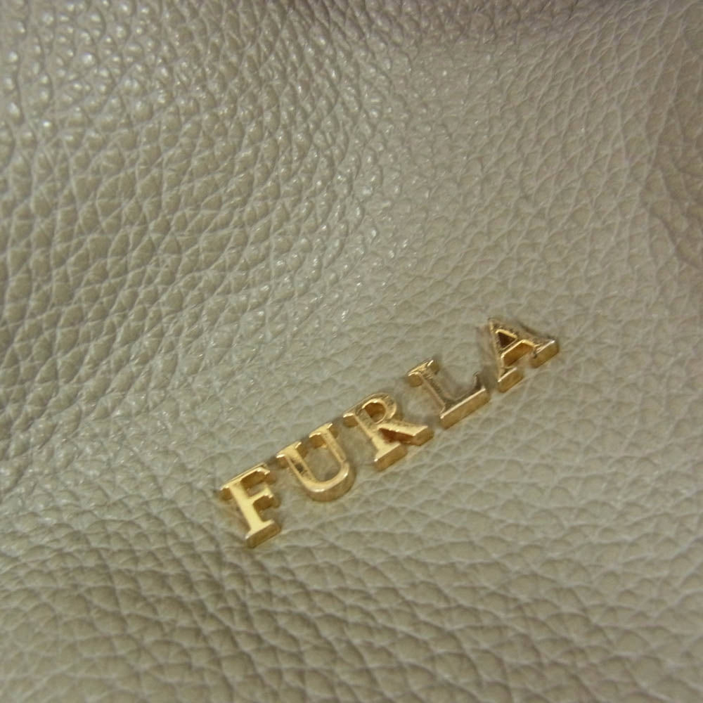 Furla フルラ F7340 コスタンザ 2way ショルダー レザー バッグ グレー系【中古】