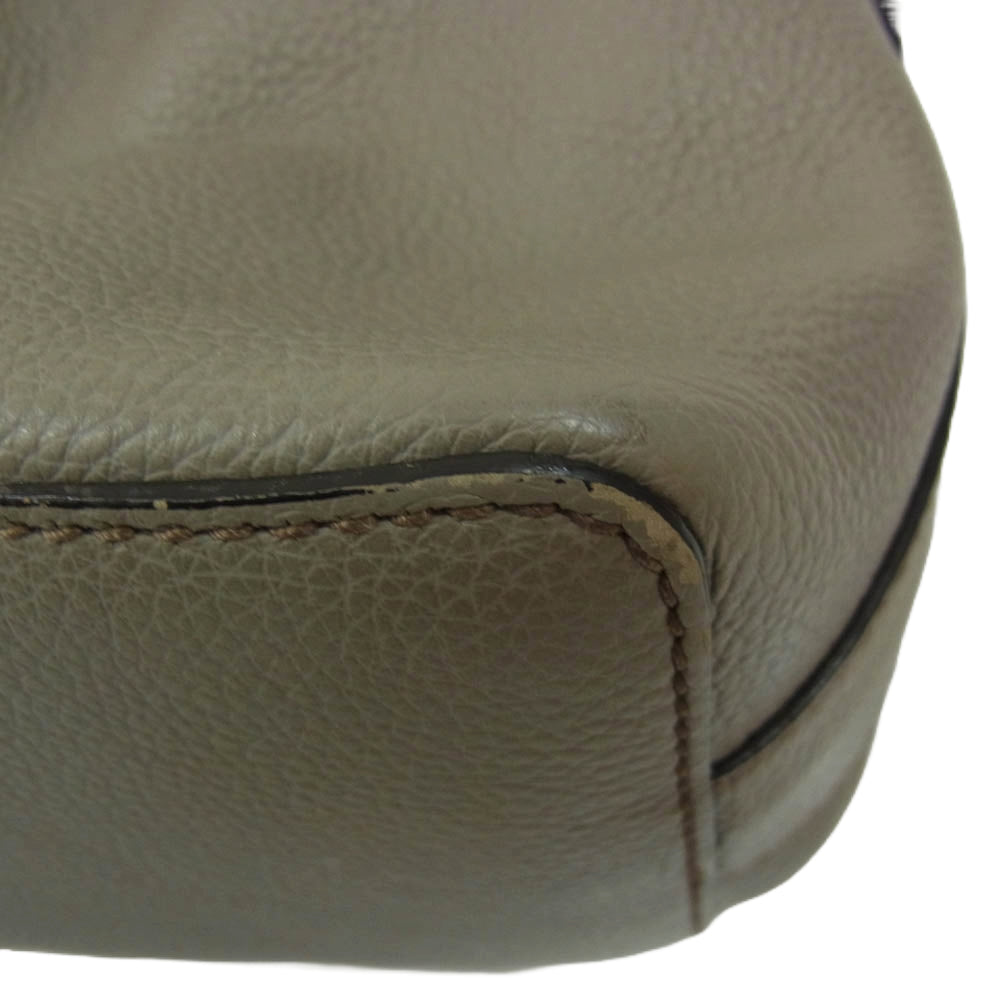 Furla フルラ F7340 コスタンザ 2way ショルダー レザー バッグ グレー系【中古】
