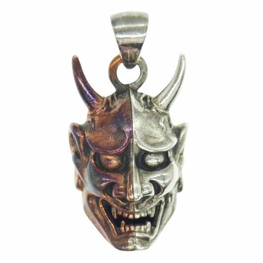オリエンタルバイブレーション 般若 能面 ペンダントトップ シルバー系【中古】