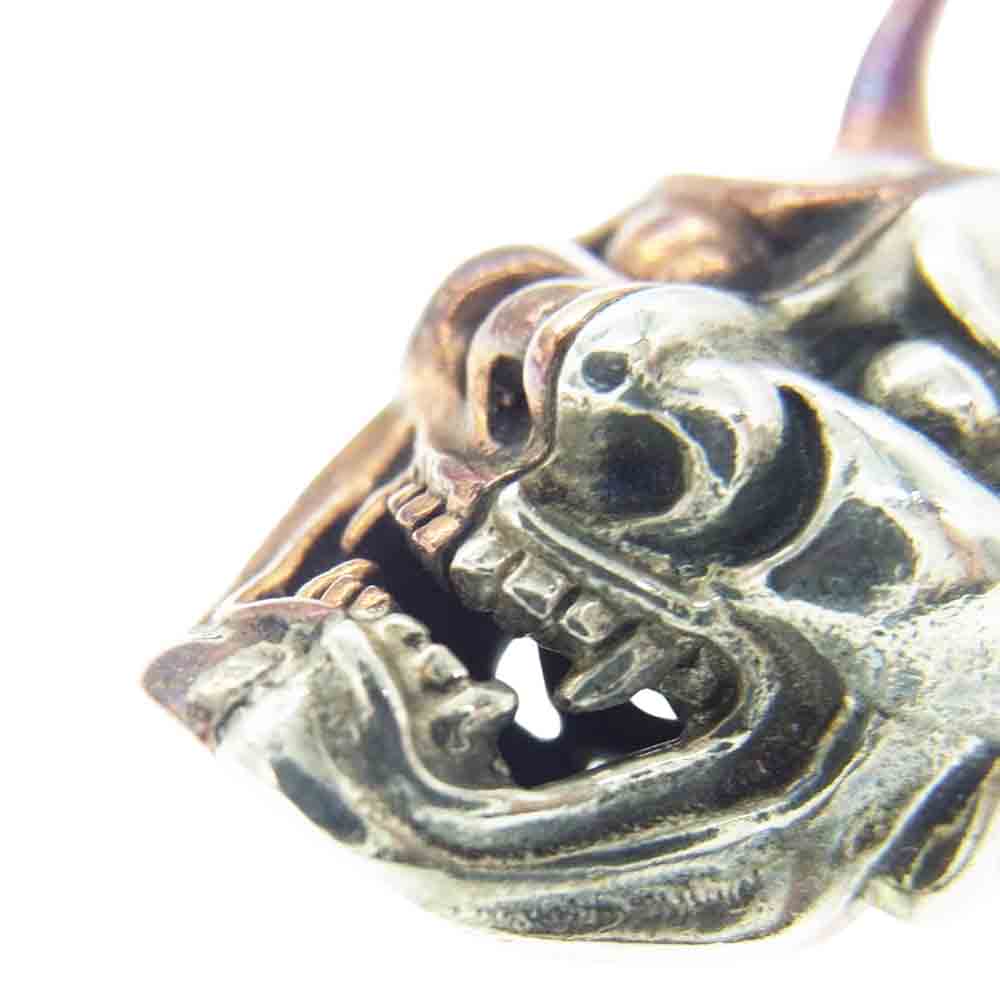 オリエンタルバイブレーション 般若 能面 ペンダントトップ シルバー系【中古】