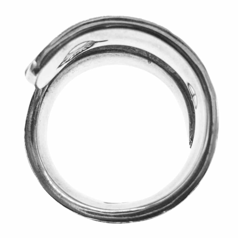 シルバー501 フェザー リング シルバー系 16号【中古】
