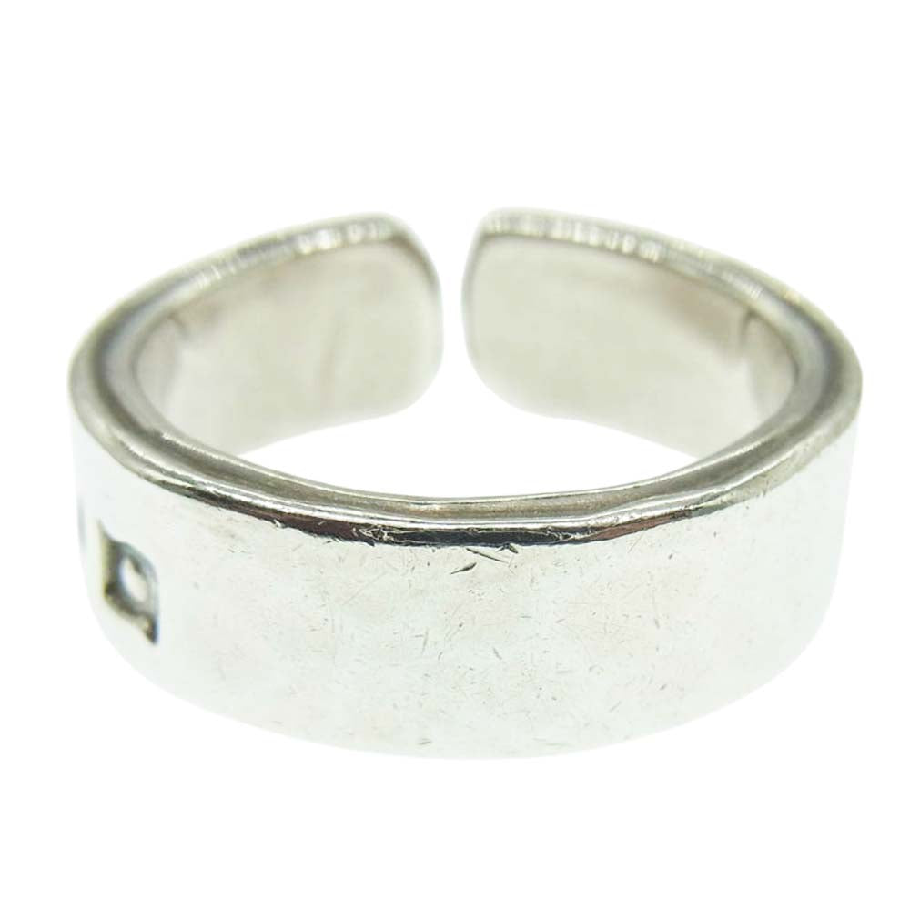 ダイゼン 金メタル付 リング シルバー系 17号【中古】