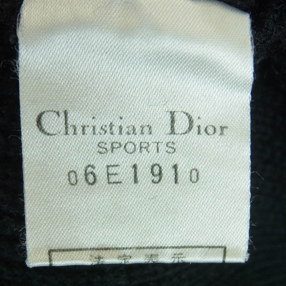 Christian Dior クリスチャンディオール 06E1910 SPORTS ウール Vネック ニット セーター ブラック系【中古】