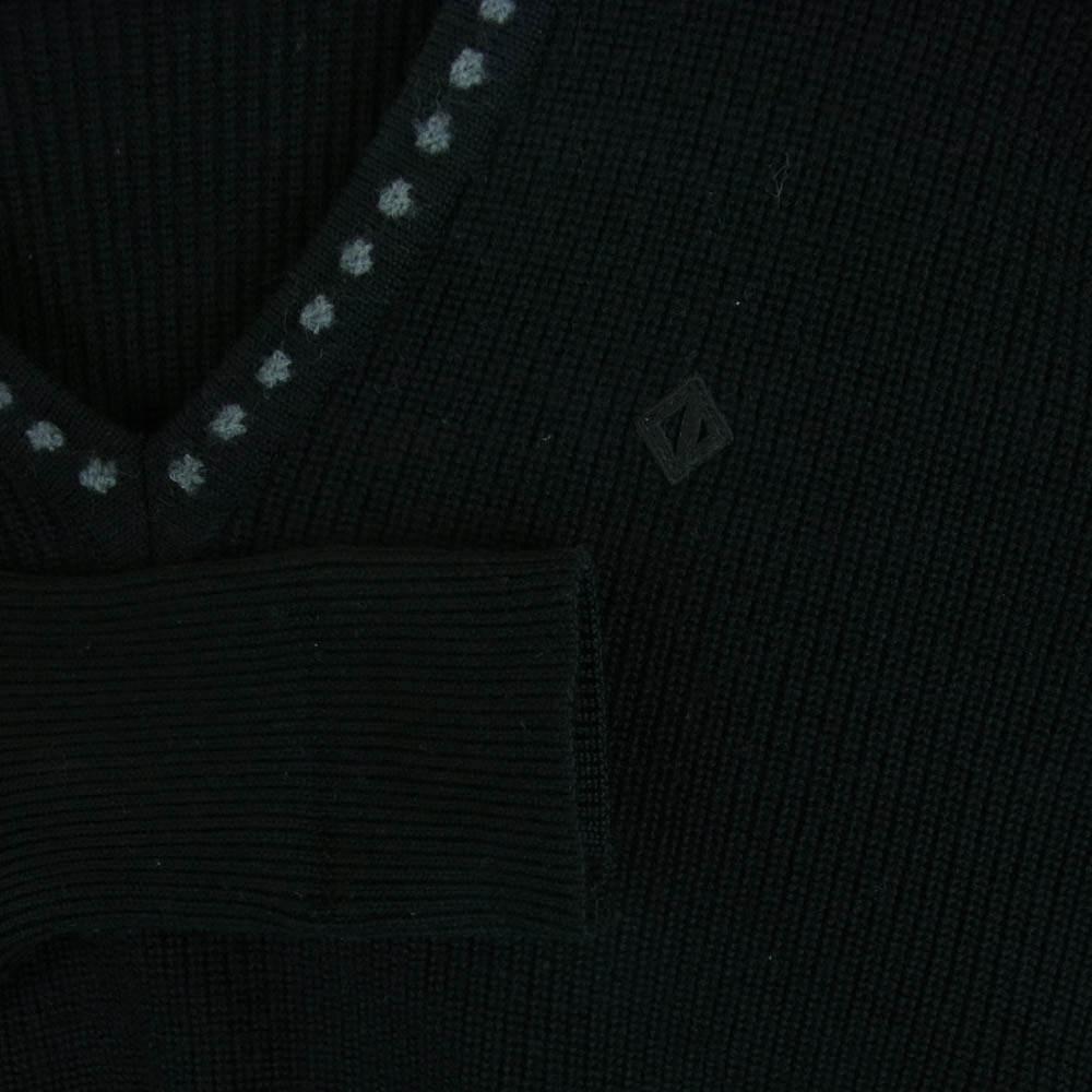 Christian Dior クリスチャンディオール 06E1910 SPORTS ウール Vネック ニット セーター ブラック系【中古】