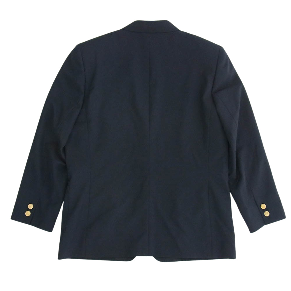 Christian Dior クリスチャンディオール Z0A0102 SPORTS 金ボタン ウール テーラード ジャケット スカート セットアップ ダークネイビー系 L 上下：Lサイズ【中古】