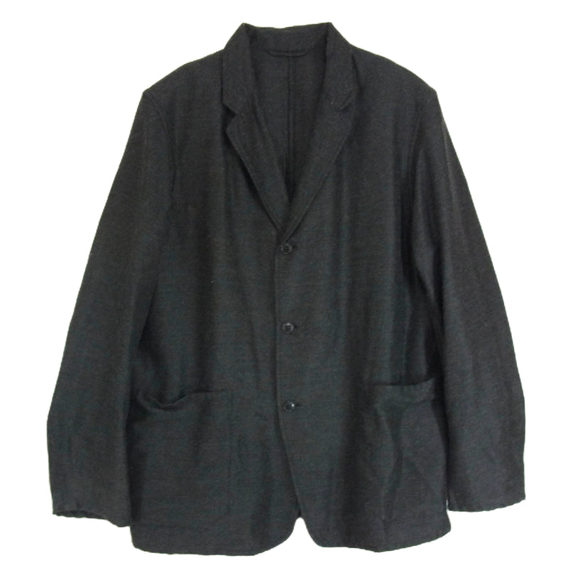 COMOLI コモリ 21AW U03-01002 ウールシルク テーラード ジャケット グレー系 1【中古】