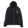 CHROME HEARTS クロムハーツ（原本無） 購入レシート付属 SWTSHRT HD ZIP アームロゴ ダガージップ ジップアップ フーディ パーカー ブラック系 XL【美品】【中古】