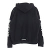 CHROME HEARTS クロムハーツ（原本無） 購入レシート付属 SWTSHRT HD ZIP アームロゴ ダガージップ ジップアップ フーディ パーカー ブラック系 XL【美品】【中古】
