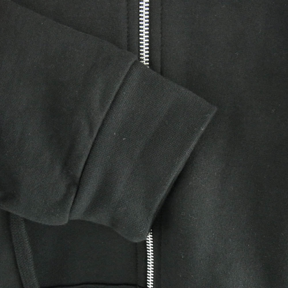 CHROME HEARTS クロムハーツ（原本無） 購入レシート付属 SWTSHRT HD ZIP アームロゴ ダガージップ ジップアップ フーディ パーカー ブラック系 XL【美品】【中古】