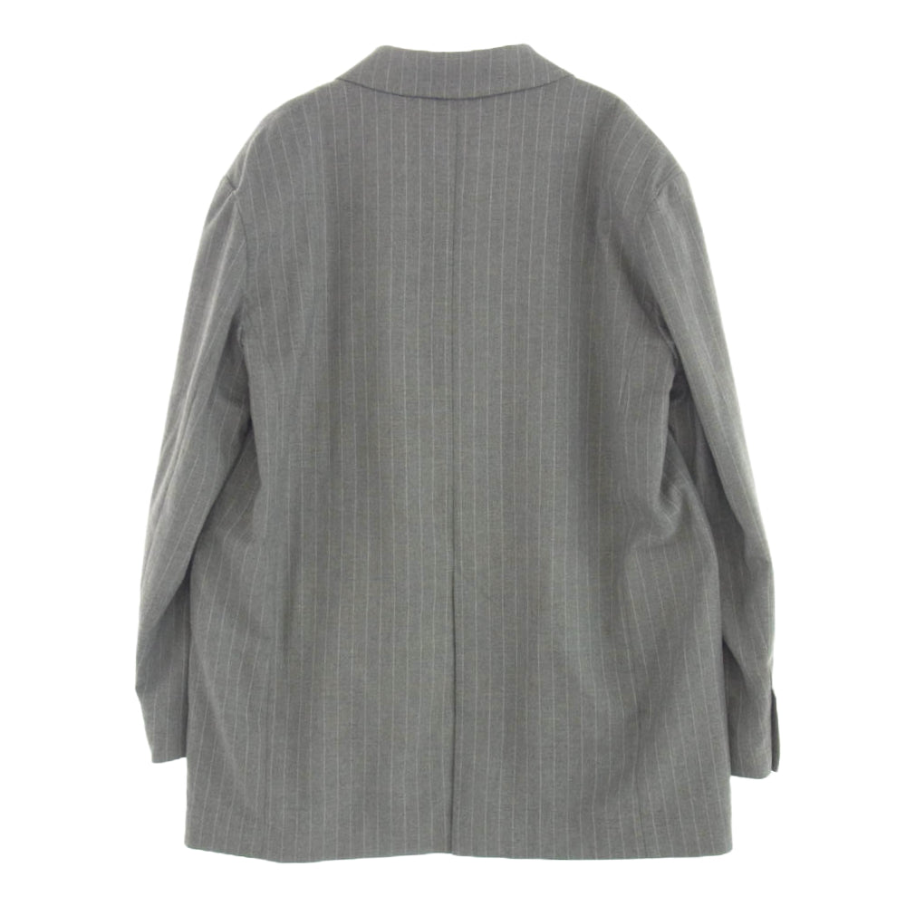 MAISON SPECIAL メゾンスペシャル 21232115201 Over Medium PinstripeI Jacket オーバー ミディアム ストライプ テーラード ジャケット グレー系 free【中古】