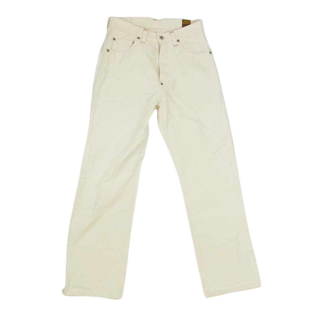 トロフィークロージング 1804N Waist Overalls Natural Duck ナチュラルダック ワーク パンツ ボタンフライ オフホワイト系 30【中古】