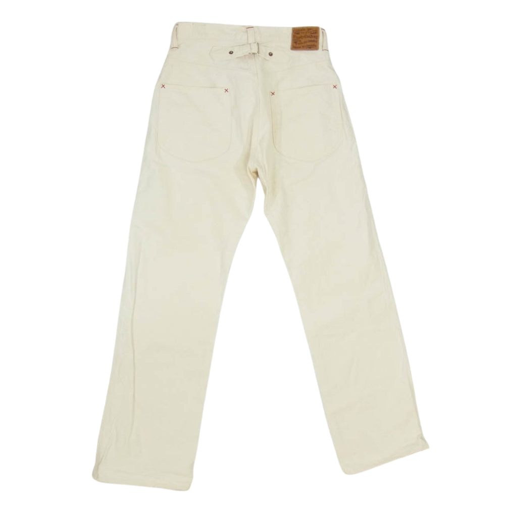 トロフィークロージング 1804N Waist Overalls Natural Duck ナチュラルダック ワーク パンツ ボタンフライ オフホワイト系 30【中古】