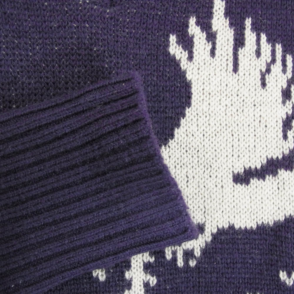 ジーアンドエフコー EAGLE JACQUARD KNIT イーグル ジャガード ニット セーター ネイビー系 38【中古】