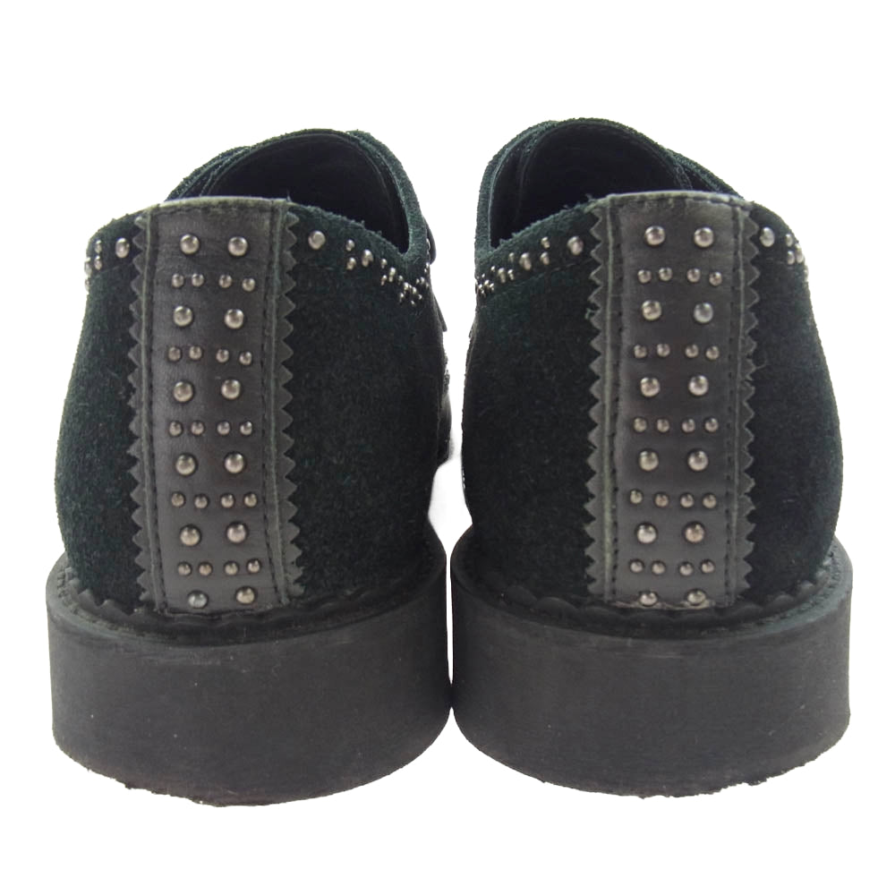 DIESEL ディーゼル ドレスシューズ ウィングチップ スエード ラバーソール 42 ブラック系 42【中古】