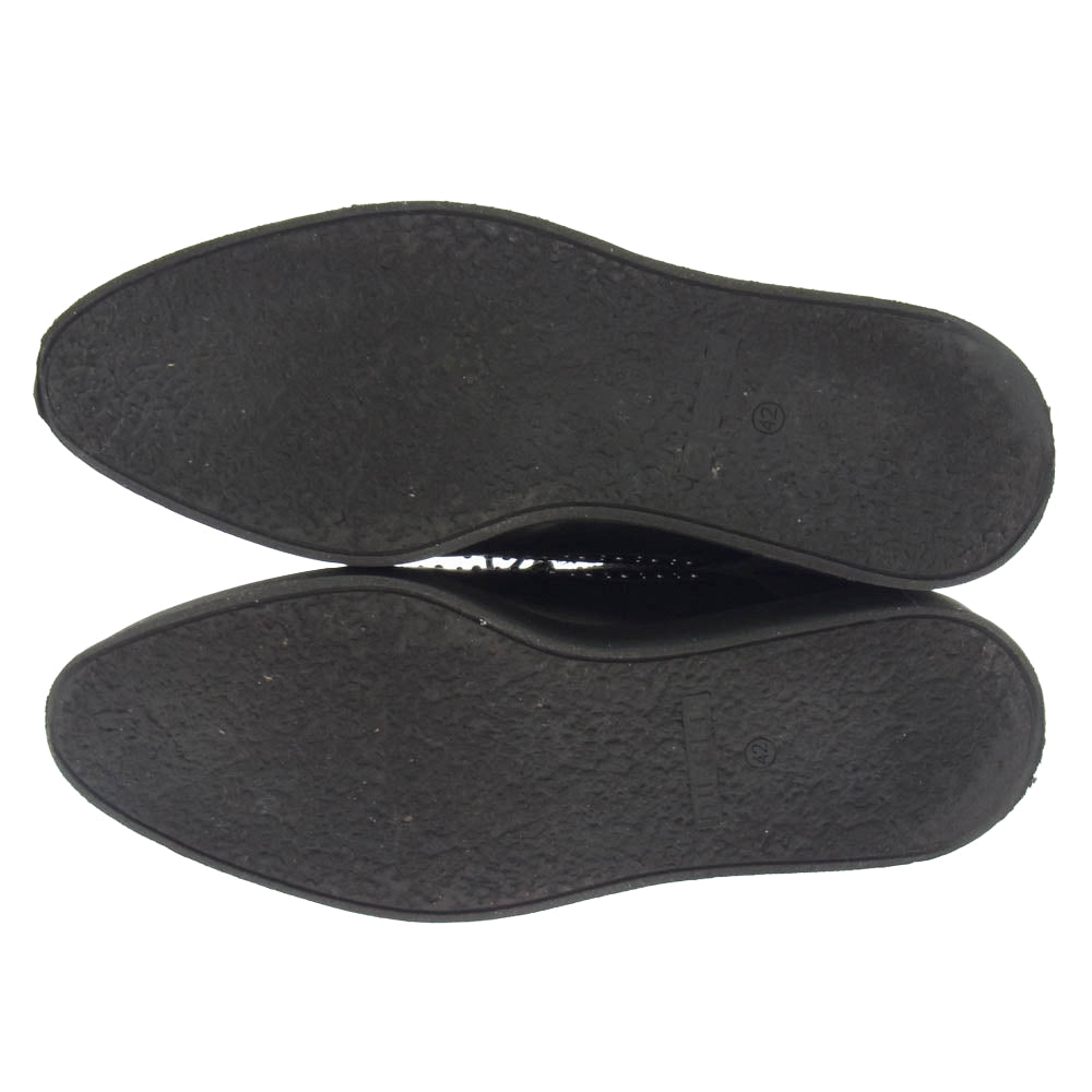 DIESEL ディーゼル ドレスシューズ ウィングチップ スエード ラバーソール 42 ブラック系 42【中古】