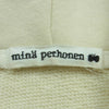 mina perhonen ミナペルホネン ジップ パーカー フーディ コットン 日本製 オフホワイト系 S【中古】