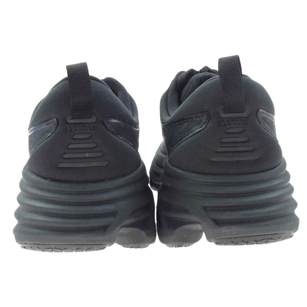 HOKA ONE ONE ホカ オネオネ 112302 BONDI 8 WIDE ボンダイ 8 ワイド ローカット スニーカー ブラック系 27cm【新古品】【未使用】【中古】
