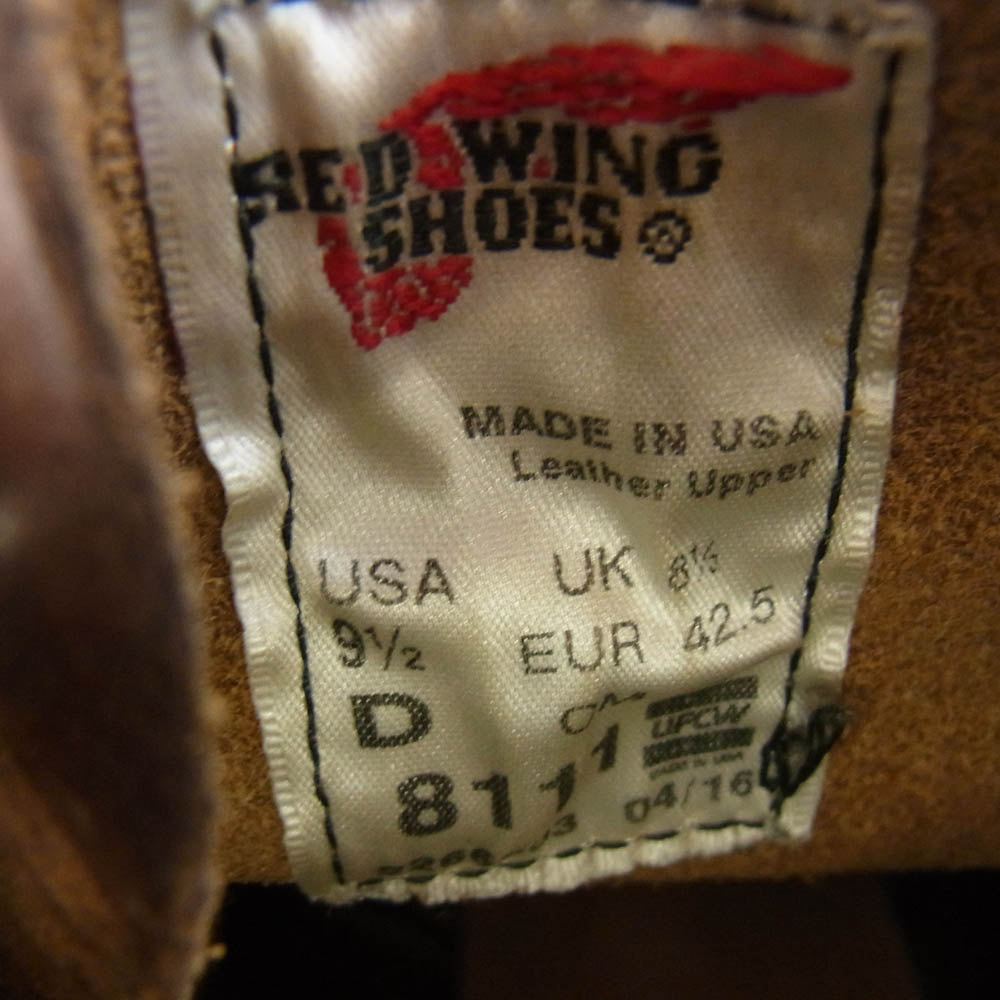 RED WING レッドウィング 8111 IRON RANGER アイアンレンジャー レースアップ ワークブーツ 27.5cm【中古】