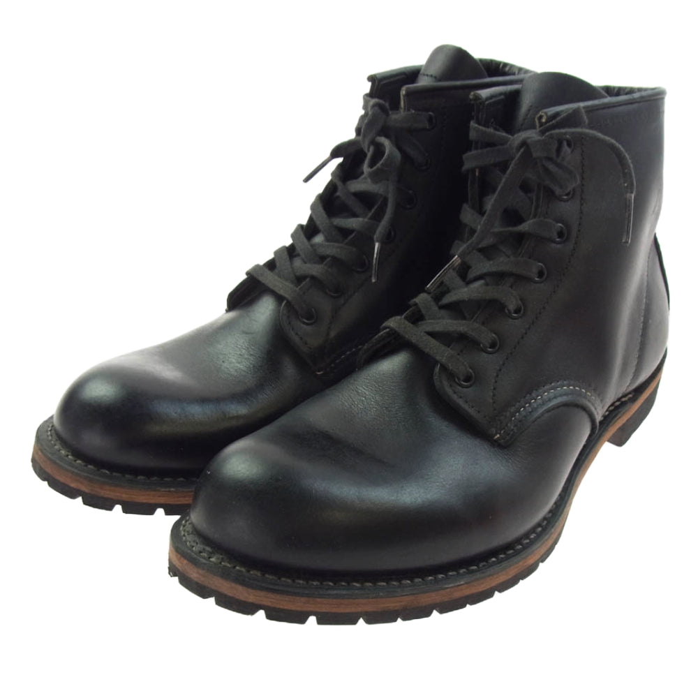 RED WING レッドウィング 9014 BECKMAN ベックマン レザーシューズ レースアップ ブーツ ブラック系 27.5cm【中古】