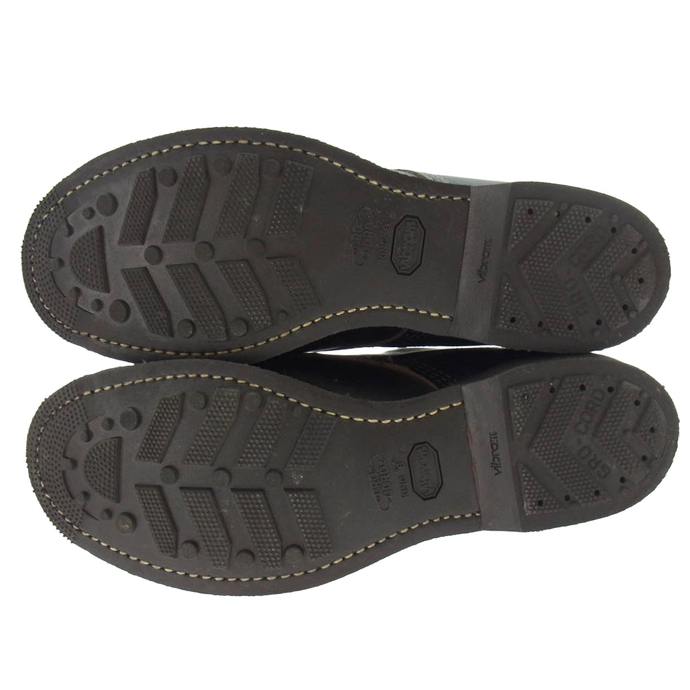 RED WING レッドウィング 8075 OLD OUTDOOR 1930s SPORT BOOT スポーツ ブーツ 茶芯 フラットボックス レースアップ ワークブーツ ブラック系 27.5cm【中古】