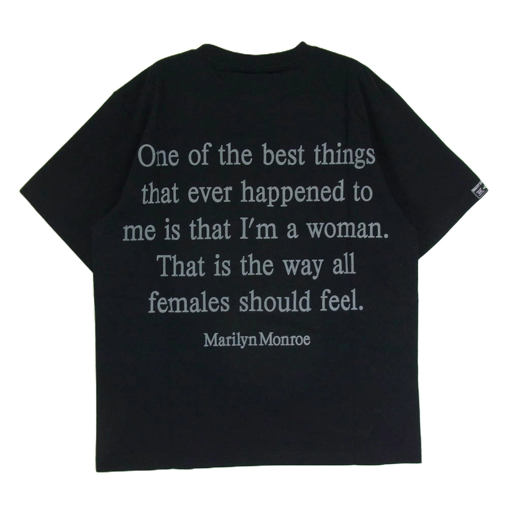 アークネッツ WP × LIFE Madonna tee マドンナ プリント Tシャツ ブラック系 M【新古品】【未使用】【中古】