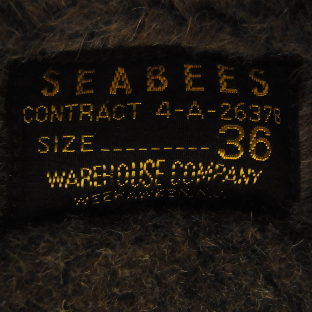 WAREHOUSE ウエアハウス 2207 U.S.NAVY SEABEES ARCTIC WORK JACKET ボア ワーク ジャケット ブラウン系 36【極上美品】【中古】