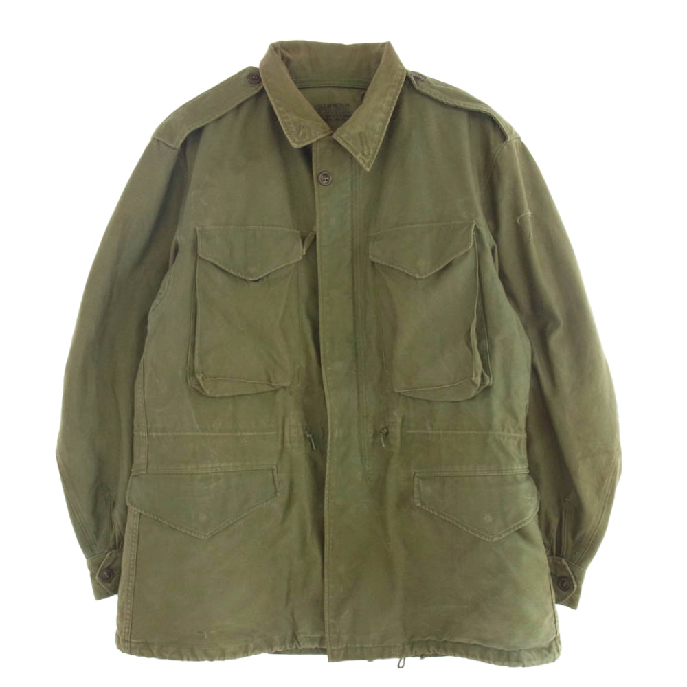 米軍 ヴィンテージ 50s M-51 M-1951 Phila Q M Depot 8405-255-8587 Field Jacket フィールド ジャケット カーキ系 M【中古】