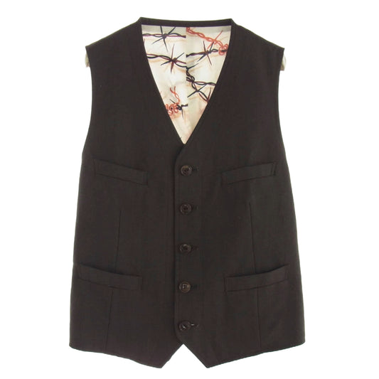 TENDERLOIN テンダーロイン TSJV-63001-07 × THE STYLIST JAPAN スタイリストジャパン 有刺鉄線 ベスト ブラウン系 M【中古】