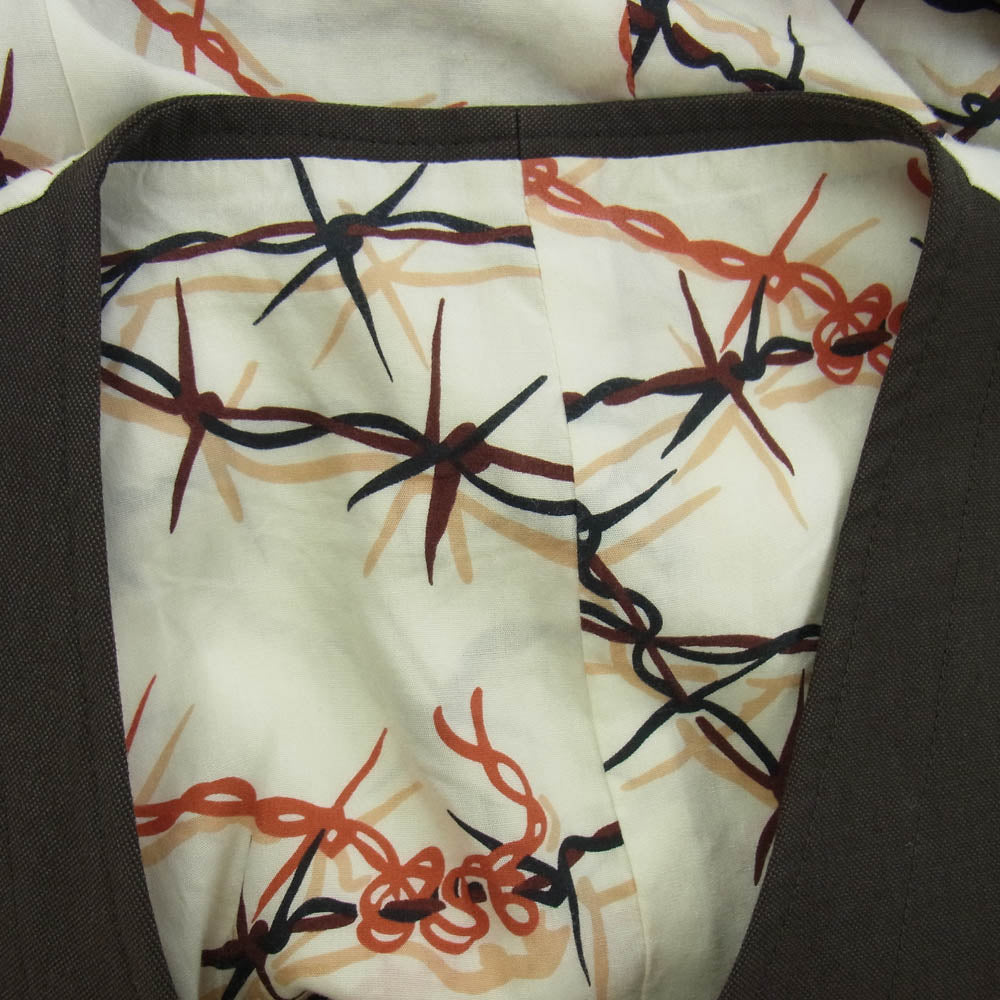 TENDERLOIN テンダーロイン TSJV-63001-07 × THE STYLIST JAPAN スタイリストジャパン 有刺鉄線 ベスト ブラウン系 M【中古】