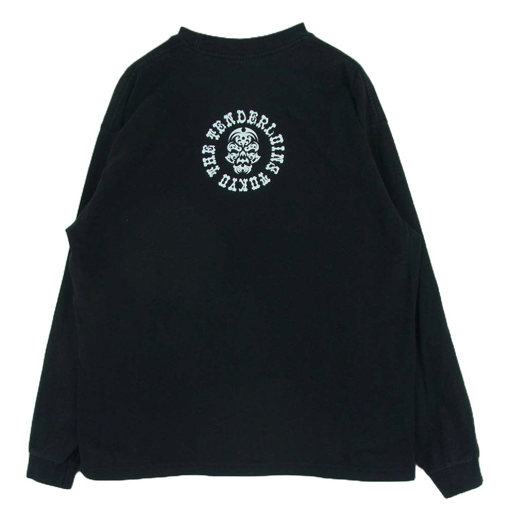 TENDERLOIN テンダーロイン T-TEE L/S BS ボルネオスカル ロングスリーブ カットソー 長袖 Tシャツ ブラック系 L【中古】