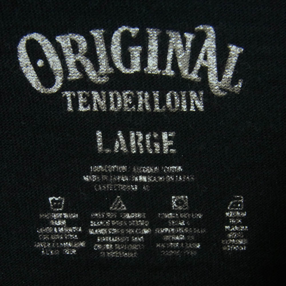 TENDERLOIN テンダーロイン T-TEE L/S BS ボルネオスカル ロングスリーブ カットソー 長袖 Tシャツ ブラック系 L【中古】