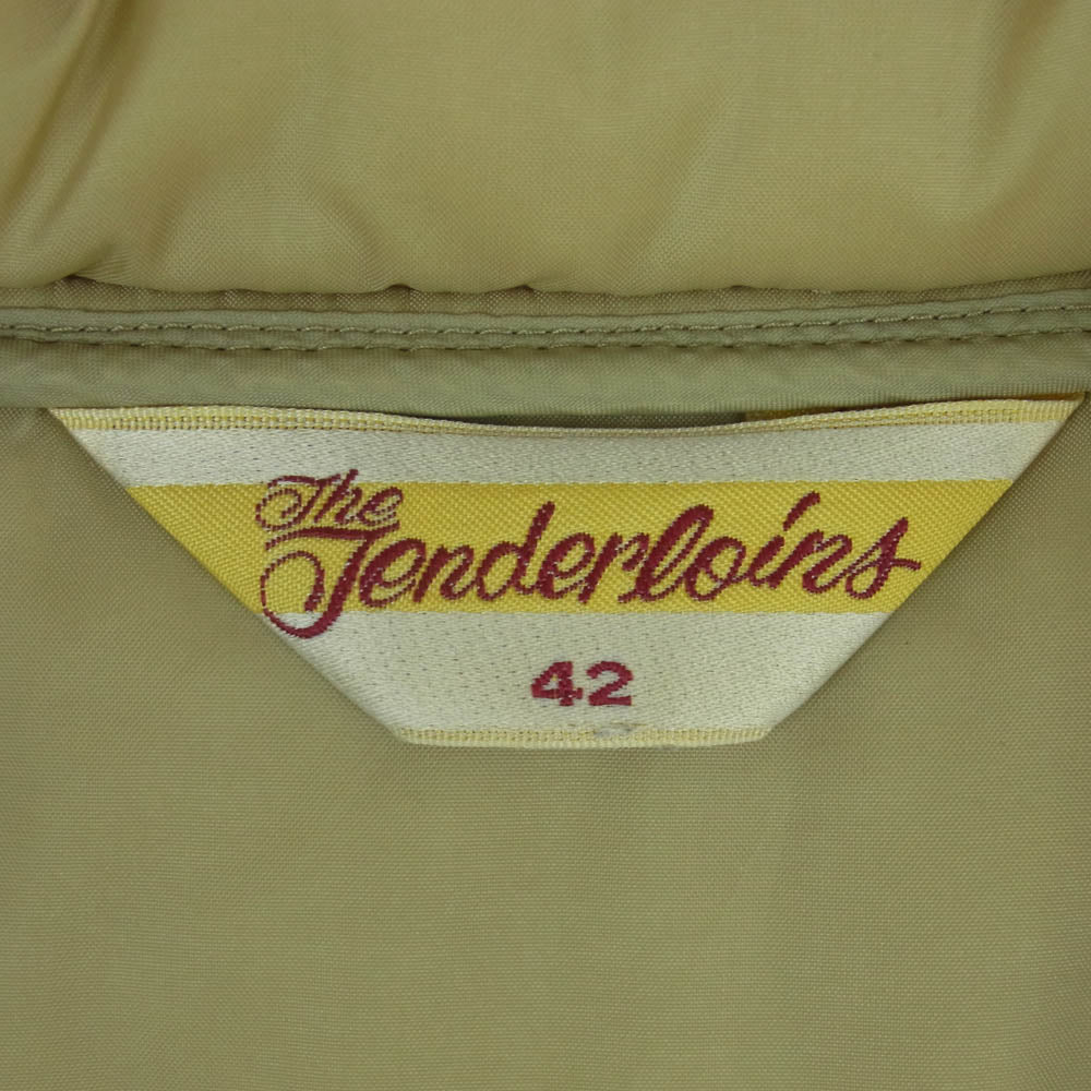TENDERLOIN テンダーロイン T-NRA VEST SF カモフラージュ 中綿 ベスト モスグリーン系 カーキ系 42【中古】