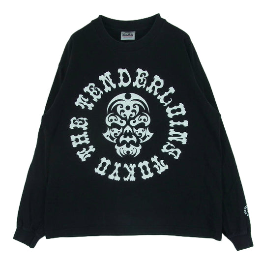 TENDERLOIN テンダーロイン 17AW T-TEE L/S BS ボルネオスカル ロングスリーブ カットソー 長袖 Tシャツ ブラック系 L【中古】