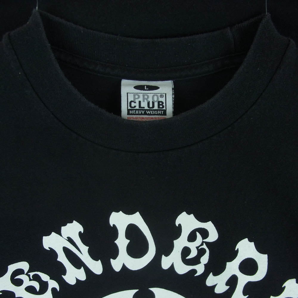 TENDERLOIN テンダーロイン 17AW T-TEE L/S BS ボルネオスカル ロングスリーブ カットソー 長袖 Tシャツ ブラック系 L【中古】