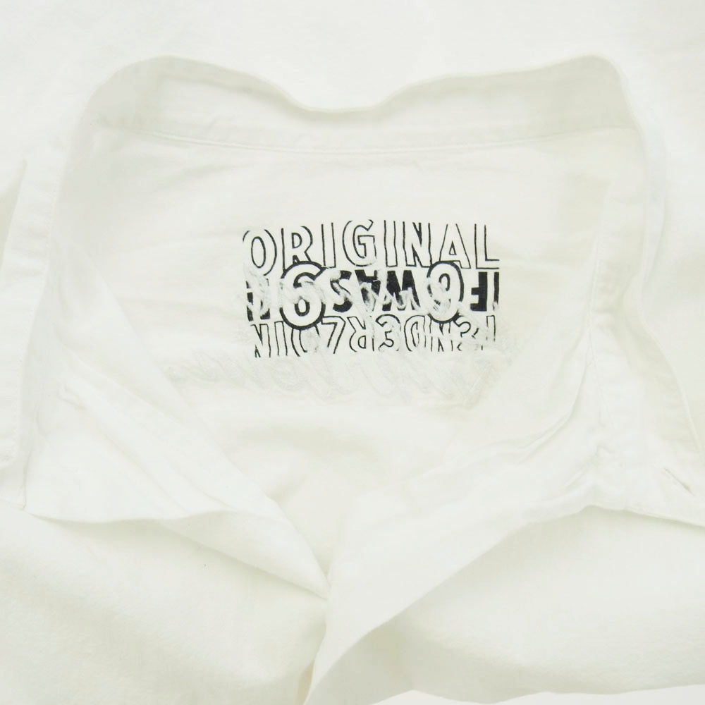 TENDERLOIN テンダーロイン T-STAND SHT CHAMBRAY L/S スタンダード シャンブレー シャツ スタンドカラー 長袖 ホワイト系 S【中古】