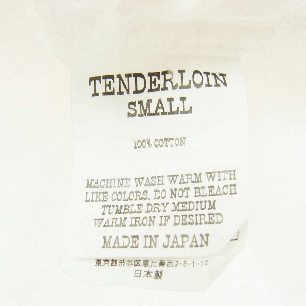 TENDERLOIN テンダーロイン T-STAND SHT CHAMBRAY L/S スタンダード シャンブレー シャツ スタンドカラー 長袖 ホワイト系 S【中古】