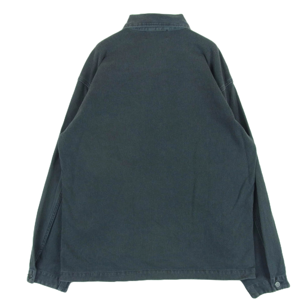 RRL ダブルアールエル 18AW P-44 TYPE ヘリンボーン ツイル 長袖 シャツ デニム ジャケット グレー系 M【中古】