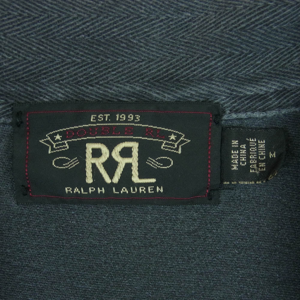 RRL ダブルアールエル 18AW P-44 TYPE ヘリンボーン ツイル 長袖 シャツ デニム ジャケット グレー系 M【中古】