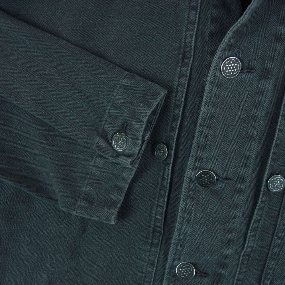 RRL ダブルアールエル 18AW P-44 TYPE ヘリンボーン ツイル 長袖 シャツ デニム ジャケット グレー系 M【中古】