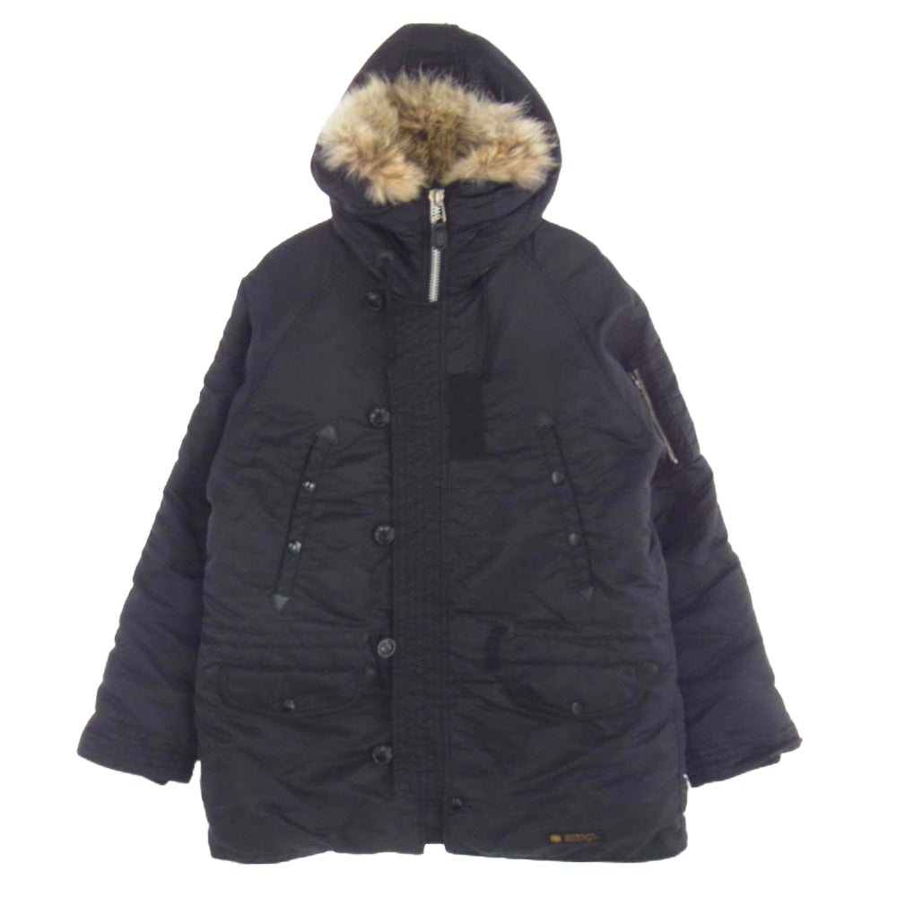 NEIGHBORHOOD ネイバーフッド 16AW 162SZNH-JKM05 N-3D モッズコート フライトジャケット ブラック系 M【中古】