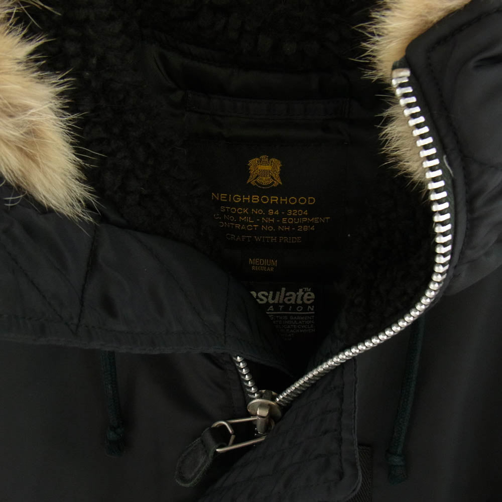 NEIGHBORHOOD ネイバーフッド 16AW 162SZNH-JKM05 N-3D モッズコート フライトジャケット ブラック系 M【中古】