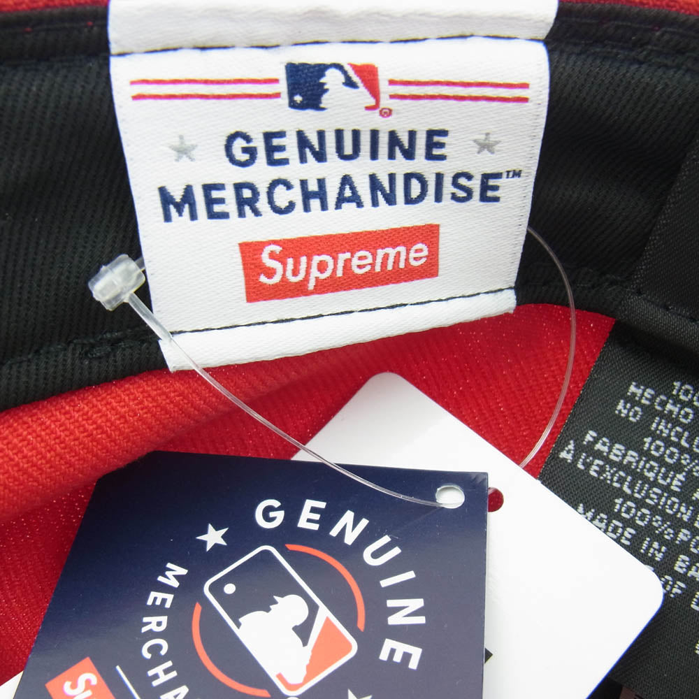 Supreme シュプリーム 24SS MLB Teams Box Logo New Era ニューエラ ボックスロゴ キャップ レッド系 60.6cm【新古品】【未使用】【中古】